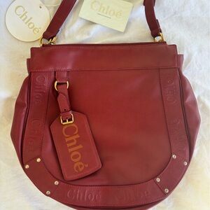 Red Leather Women's Bag